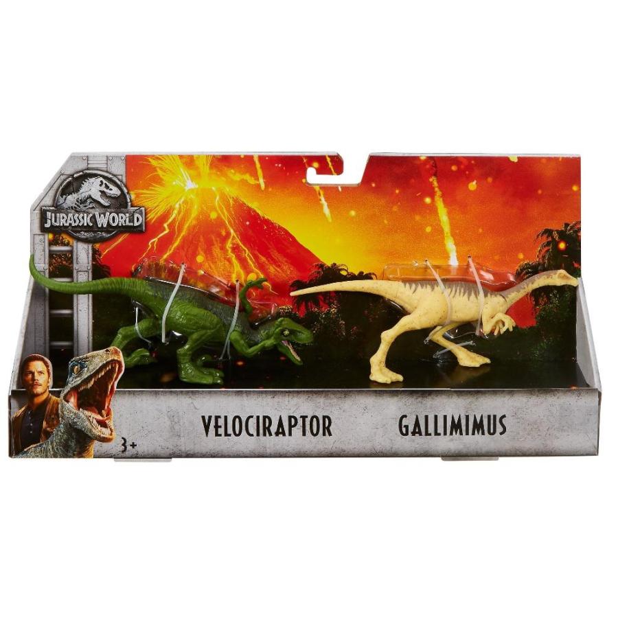 通販激安サイト JURASSIC WORLD 2-PACK DINO #3 Velociraptor & Gallimimus