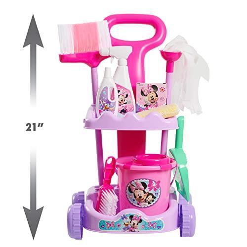 【お買得！】 Disney Junior Minnie Mouse Sparkle ´N Clean Trolley， 21-inches， 11-pieces，
