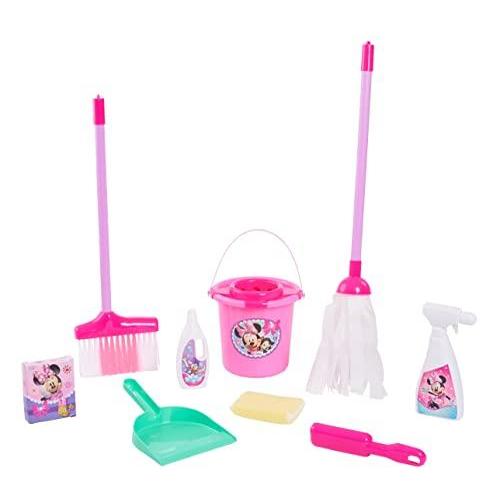 【お買得！】 Disney Junior Minnie Mouse Sparkle ´N Clean Trolley， 21-inches， 11-pieces，