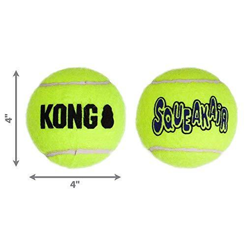激安価格・送料无料 KONG エアドッグスクイーカーテニスボール XL - 1パック - 4個パック