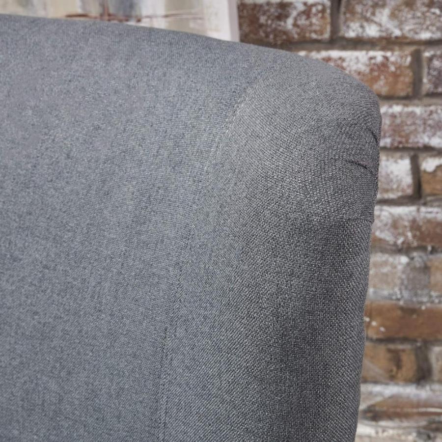 シニアファッション Christopher Knight Home Quentin Fabric Sofa Chair， Charcoal 32.6D x 27W x 3