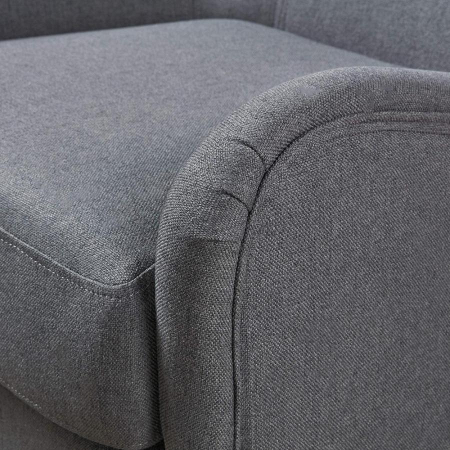 シニアファッション Christopher Knight Home Quentin Fabric Sofa Chair， Charcoal 32.6D x 27W x 3