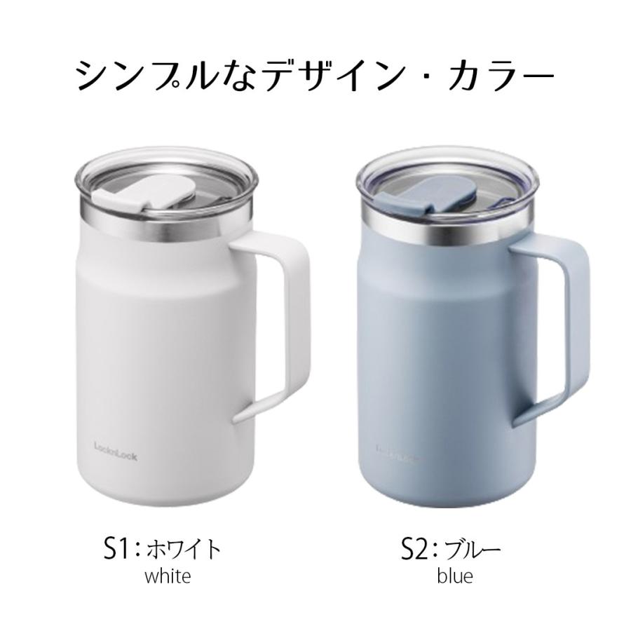 ロック＆ロック メトロ マグカップ 600ml フタ付き ベストコ | 保温マグ 保温マグカップ 取っ手つきステンレスタンブラー 保温 保冷 真空断熱 蓋付き タンブ |  | 04