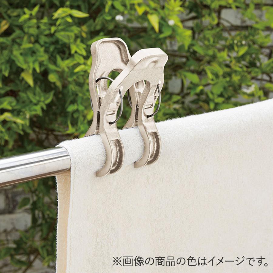 ラクラク多機能クリップ ライトグレー NY-285 LIVPLUS | 洗濯小物 竿