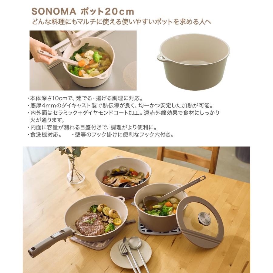 公式販売店】 選べる フライパン 鍋 ハンドル SONOMA | IH ガス火対応