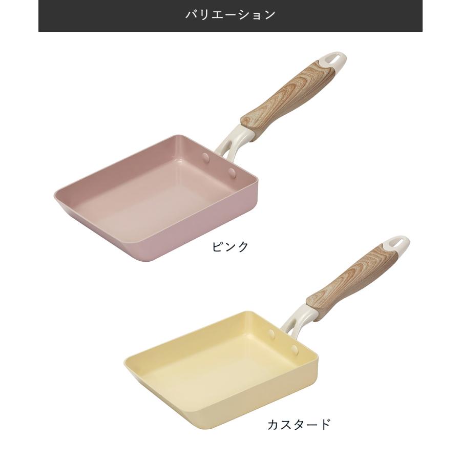 IHエッグパン 13×18cm 卵焼き器 IH ガス火対応 セラミック毎日パン