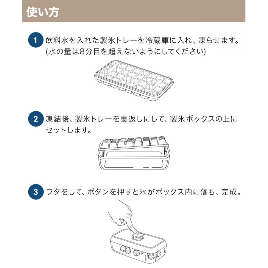 neigeご依頼分• 送料込み CAROTE カローテ ワンプッシュ アイストレー ボックス 氷18個 スコップ