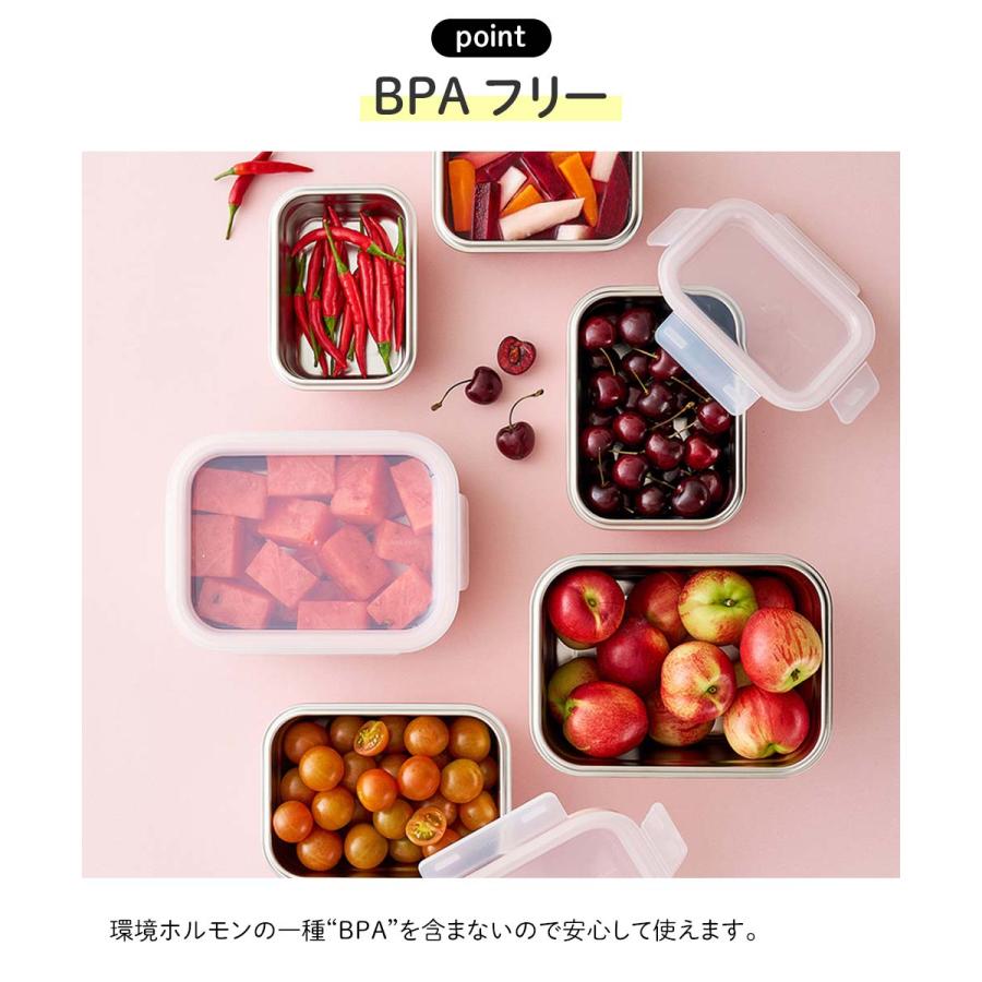 ロック＆ロック カラーステンハード 400ml ピンク グリーン レンジ 対応 | 保存 保存容器 お弁当 お弁当箱 弁当 ステンレス製保存容器 保管 食品保存 レン |  | 06