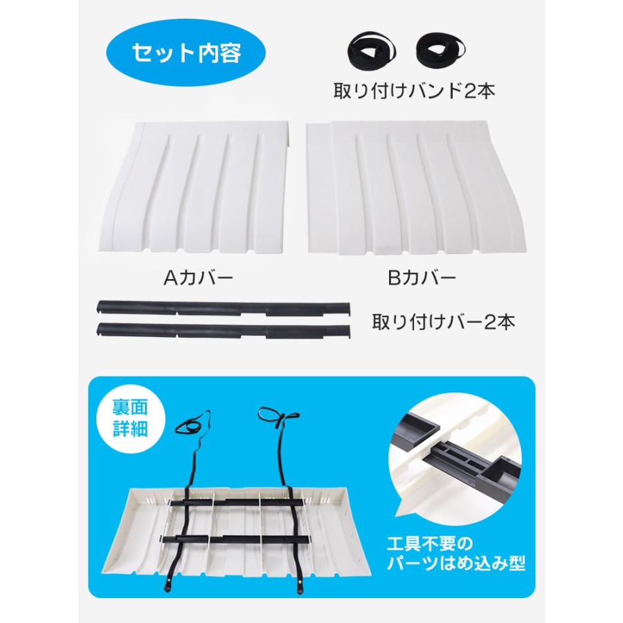 エアコン室外機カバー 日除け | 日よけ 屋外 屋根 プラスチック 節電