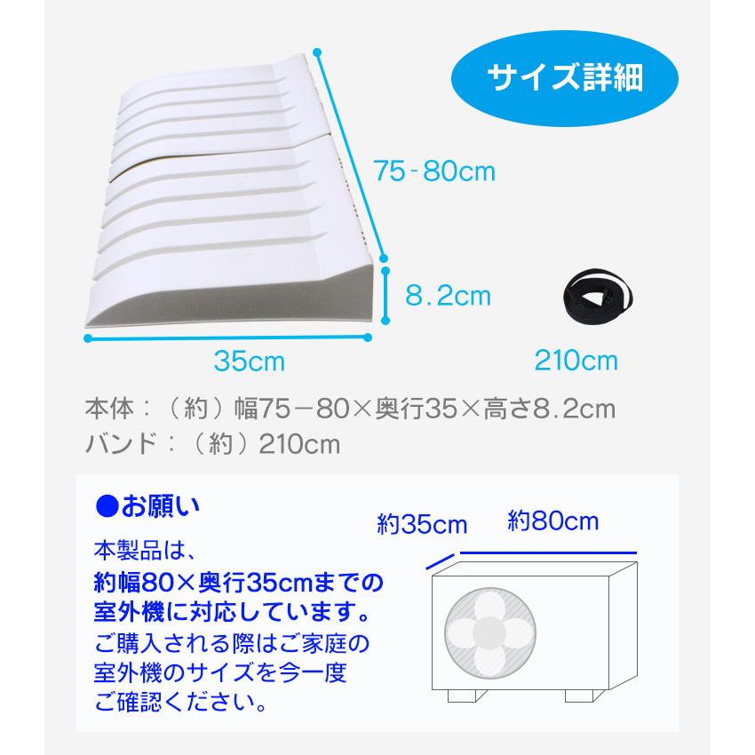エアコン室外機カバー 日除け | 日よけ 屋外 屋根 プラスチック 節電