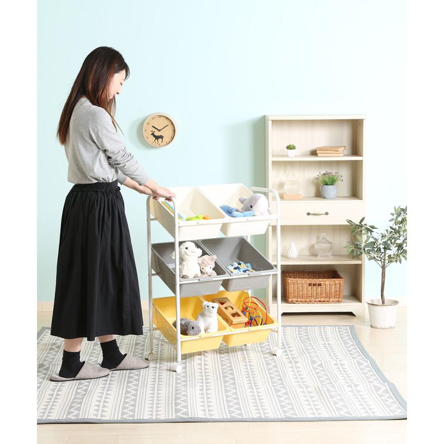 キッズラック color 6マス おもちゃ箱 不二貿易 | 収納ラック 収納