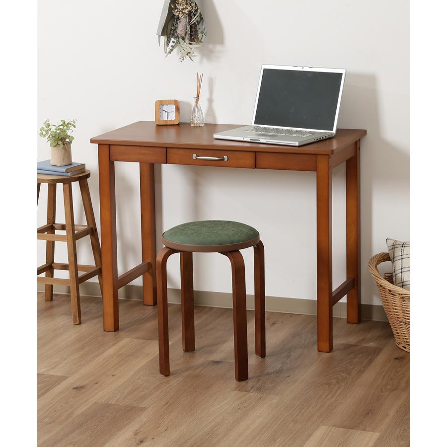 【新品・送料無料】デスク マンチェスター ミディアムブラウン デスク マンチェスター ミディアムブラウン 組立式 天然木 不二貿易