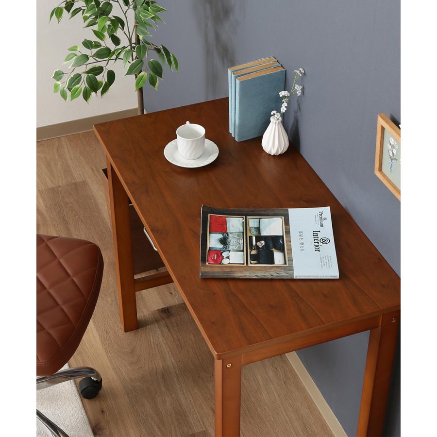 新品☆マンチェスターデスク　ブラウン　机　学習机　パソコンデスク デスク マンチェスター ミディアムブラウン 組立式 天然木 不二