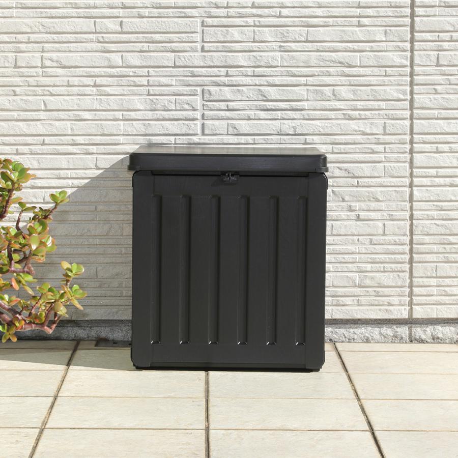 収納BOX 76L ブラック 組立式 不二貿易 | 宅配ボックス 収納 収納