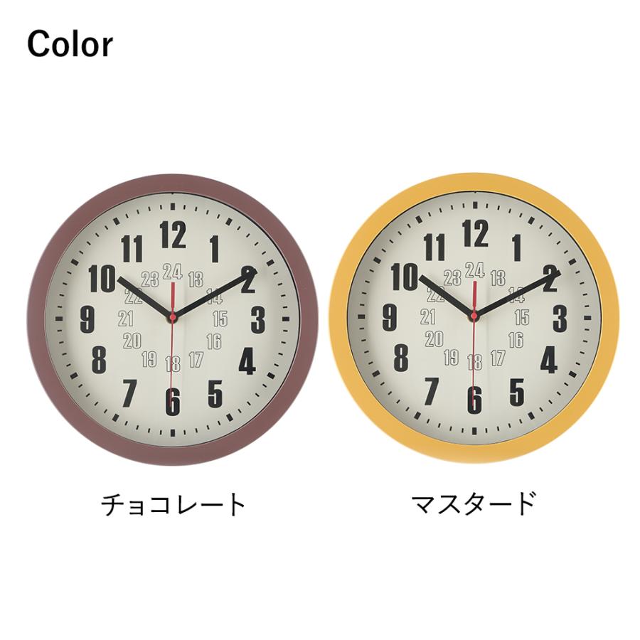 掛け時計 直径30cm カイラ レトロカジュアル 電池式 不二貿易 | 時計