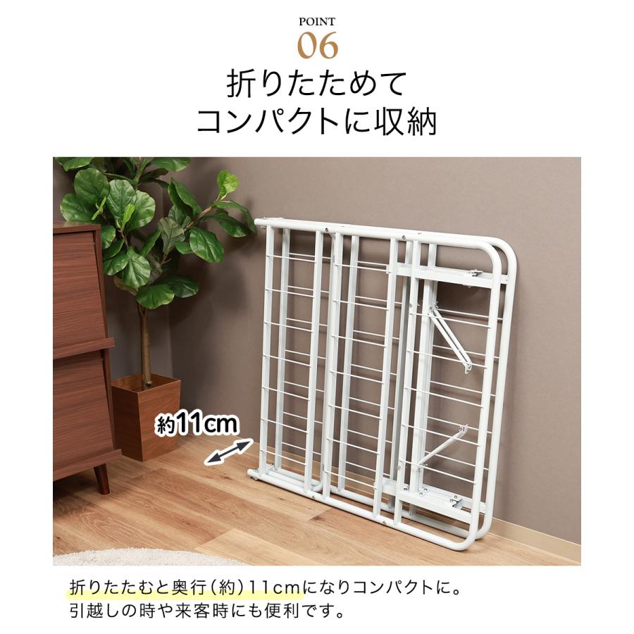 工具不要 折りたたみパイプベッド シングルサイズ easy 不二貿易 | ベッド シングル フレーム ベッドフレーム ベット 脚付きベッド シングルベッド おしゃれ |  | 06