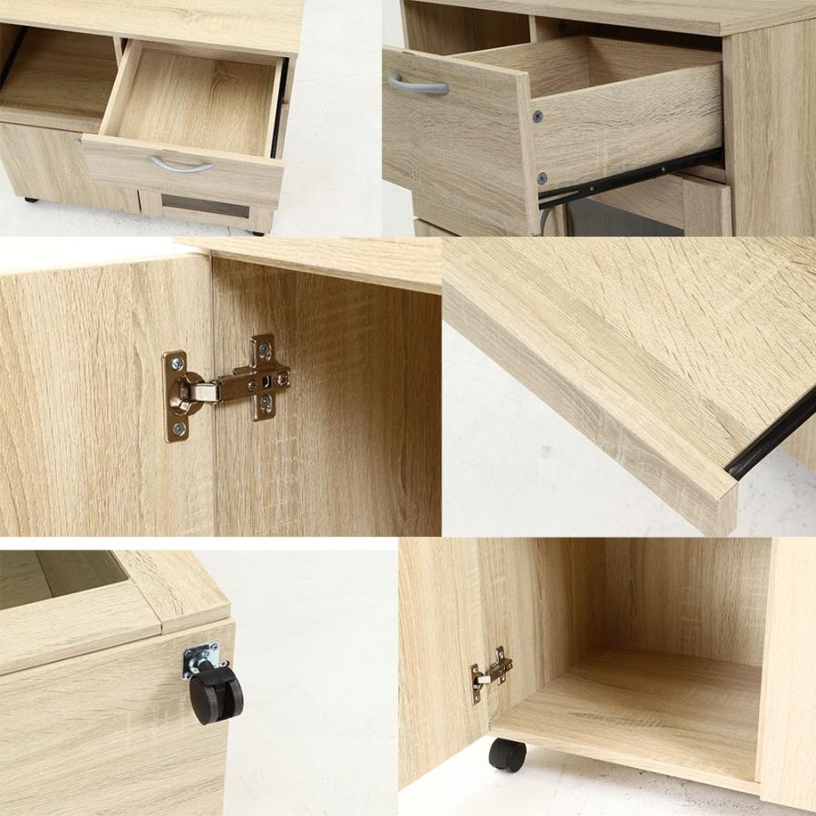 不二貿易 キッチンワゴン 76.8×39.8×84cm 組立品 | キッチン ワゴン
