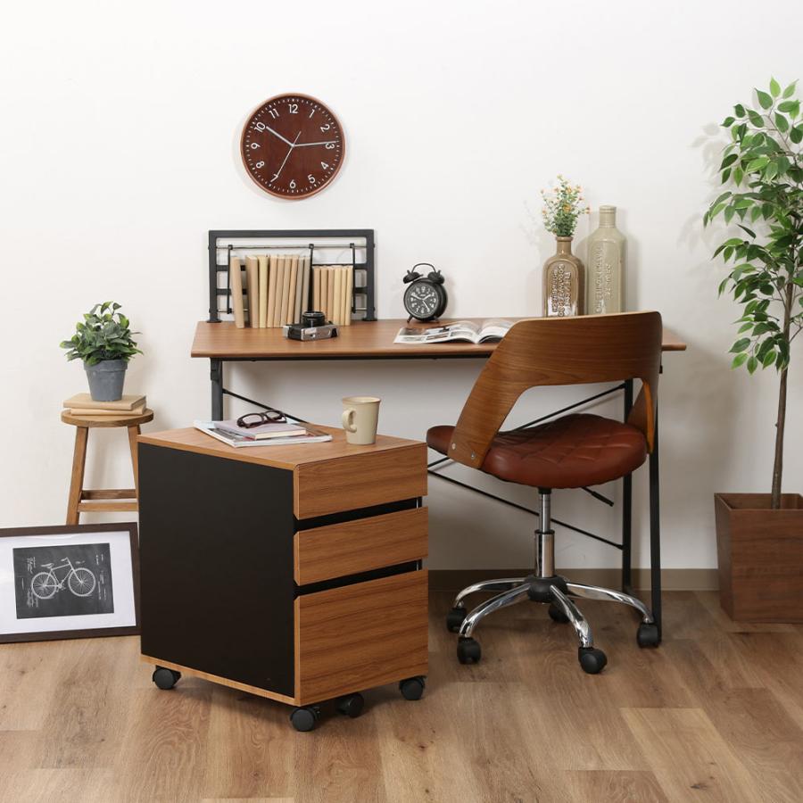 不二貿易 インキャビネット 40×54×59.5cm 組立品 BE-1203 SMART | キャビネット 収納 サイドワゴン デスクワゴン デスク横 デスク下 シン |  | 02