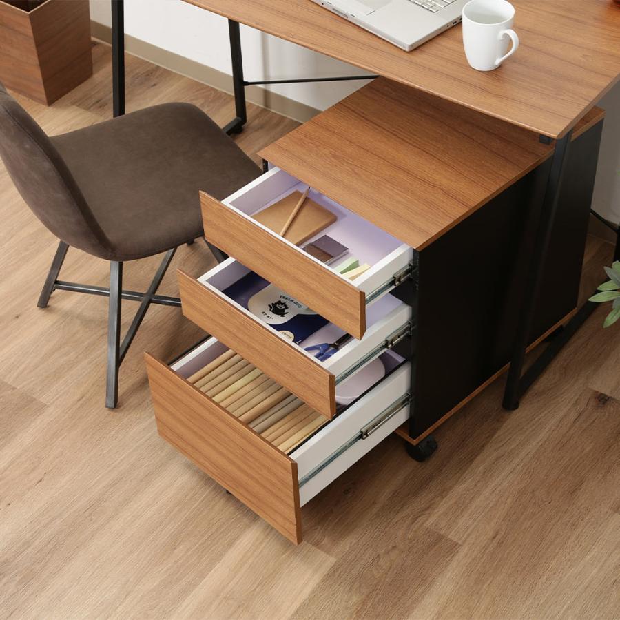不二貿易 インキャビネット 40×54×59.5cm 組立品 BE-1203 SMART | キャビネット 収納 サイドワゴン デスクワゴン デスク横 デスク下 シン |  | 05