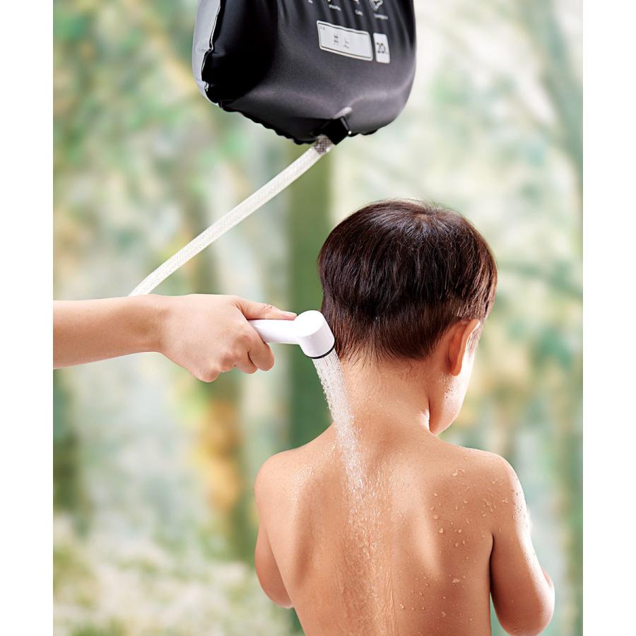防災グッズ 小さく保存！ストッパー付シャワーバッグ 20L | ポータブル