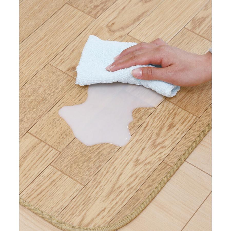 吸着ぴたフロア 43cm×90cm クッション キッチンマット 日本製 ワタナベ工業 | フロアマット 木目調 拭ける キッチン 撥水 マット キッチンカーペット ラグ |  | 02