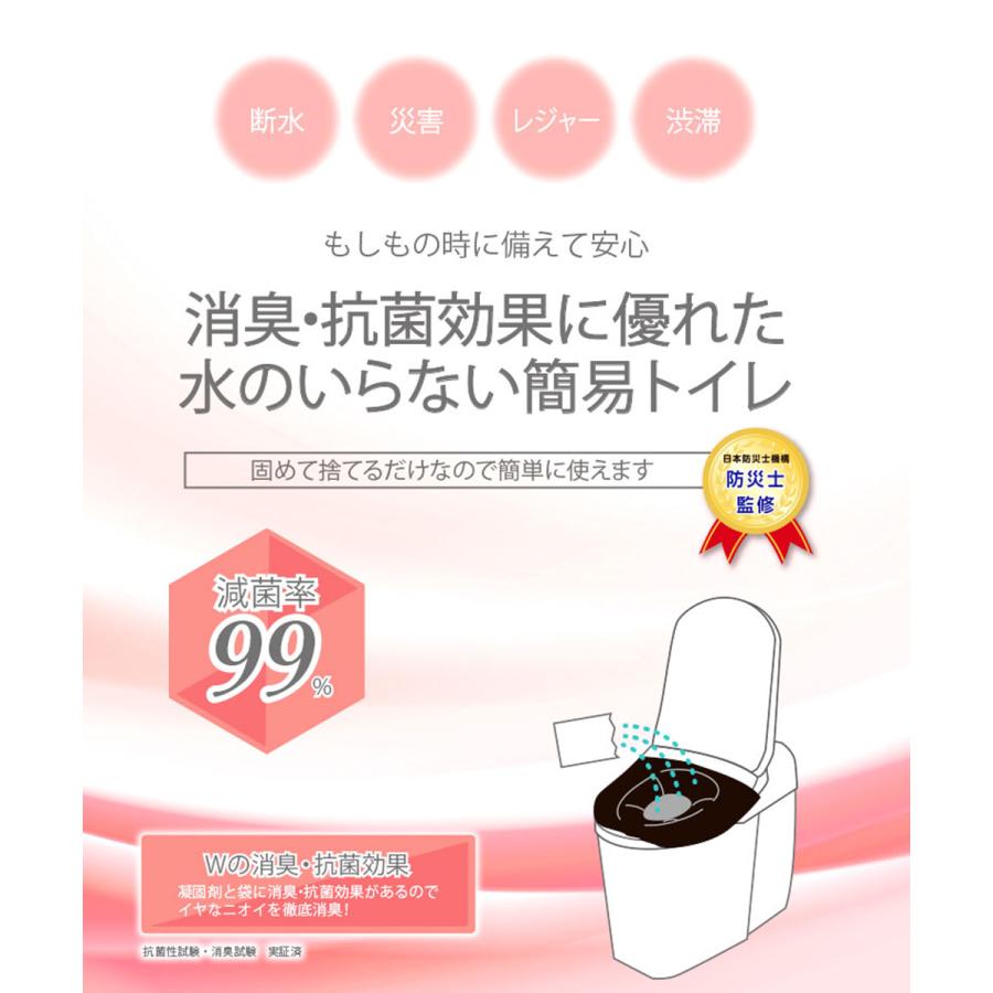非常用 防災 簡易トイレ 5回分セット SMT-5 明和グラビア | 簡易