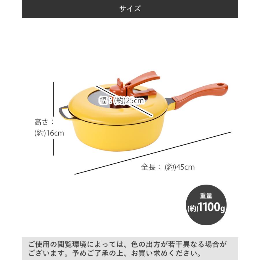 新型 レミパン 24cm 深型フライパン IH対応 片手鍋 ガラス窓付 蓋 Remi