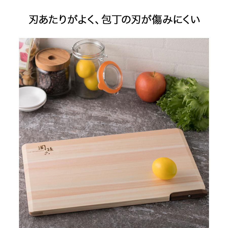 関孫六 桧 まな板 スタンド付 390×240 AP5226 貝印 日本製 | まな板 スタンド キッチン用品 まないた カッティングボード 食洗機対応 食器洗浄機 |  | 03