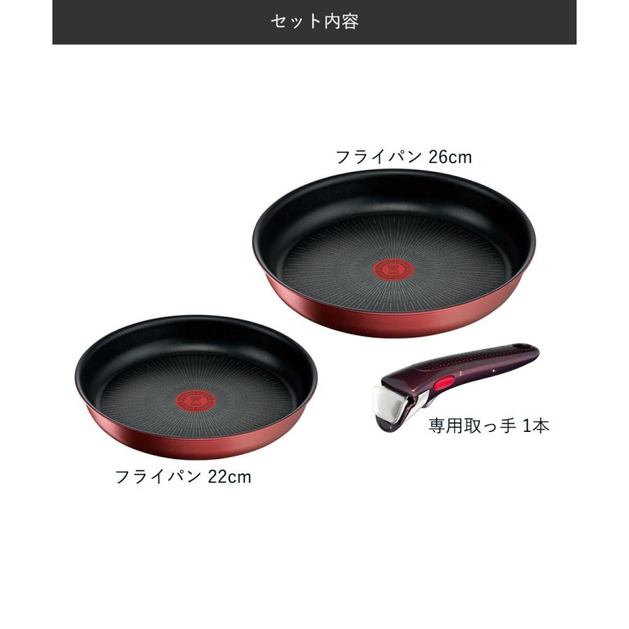 T-fal インジニオ・ネオ IH ルージュ・アンリミテッド セット3 L38390