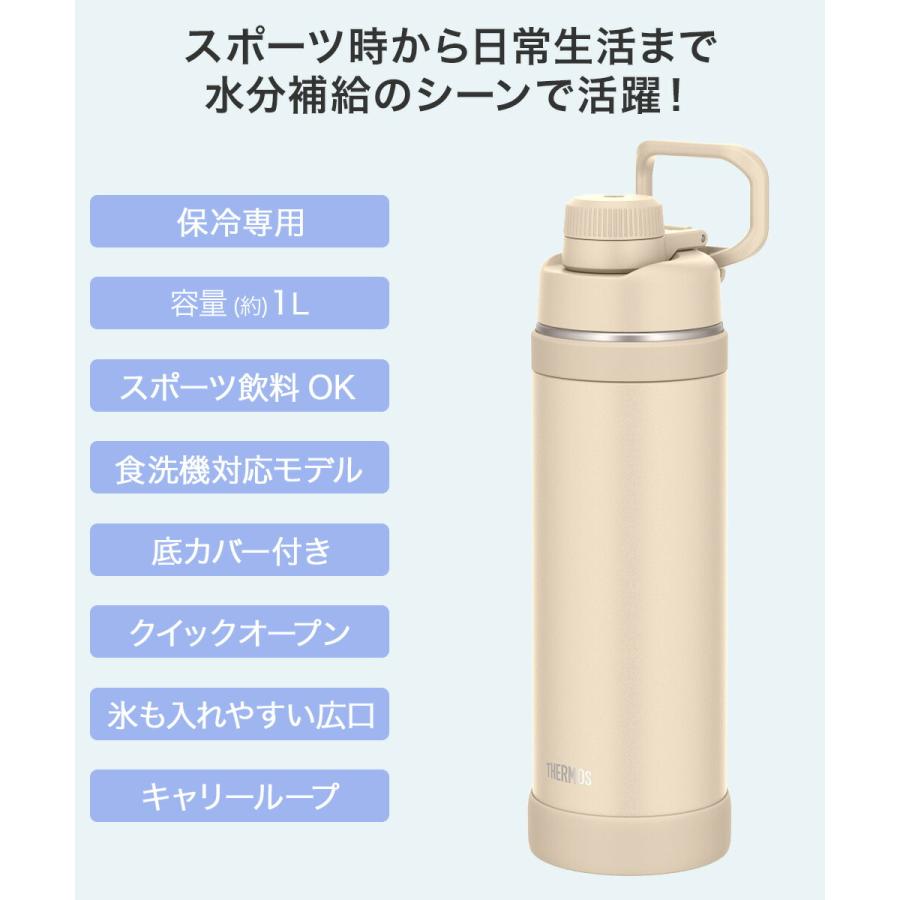 サーモス 水筒 1L 1リットル 食洗機対応 真空断熱スポーツボトル FJU