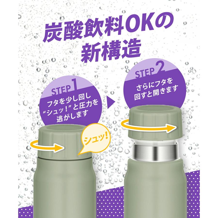 保冷 炭酸対応 水筒 500ml サーモス FJK-500 | THERMOS 炭酸 直飲み