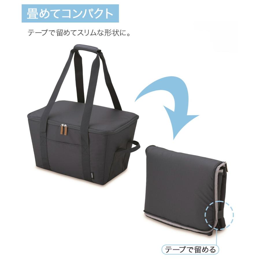 保冷 買い物カゴ用 バッグ RFG-025 25L 底板付き サーモス | THERMOS エコバッグ 保冷機能付き 買い物 レジかご スーパー 大容量 ペットボトル |  | 04