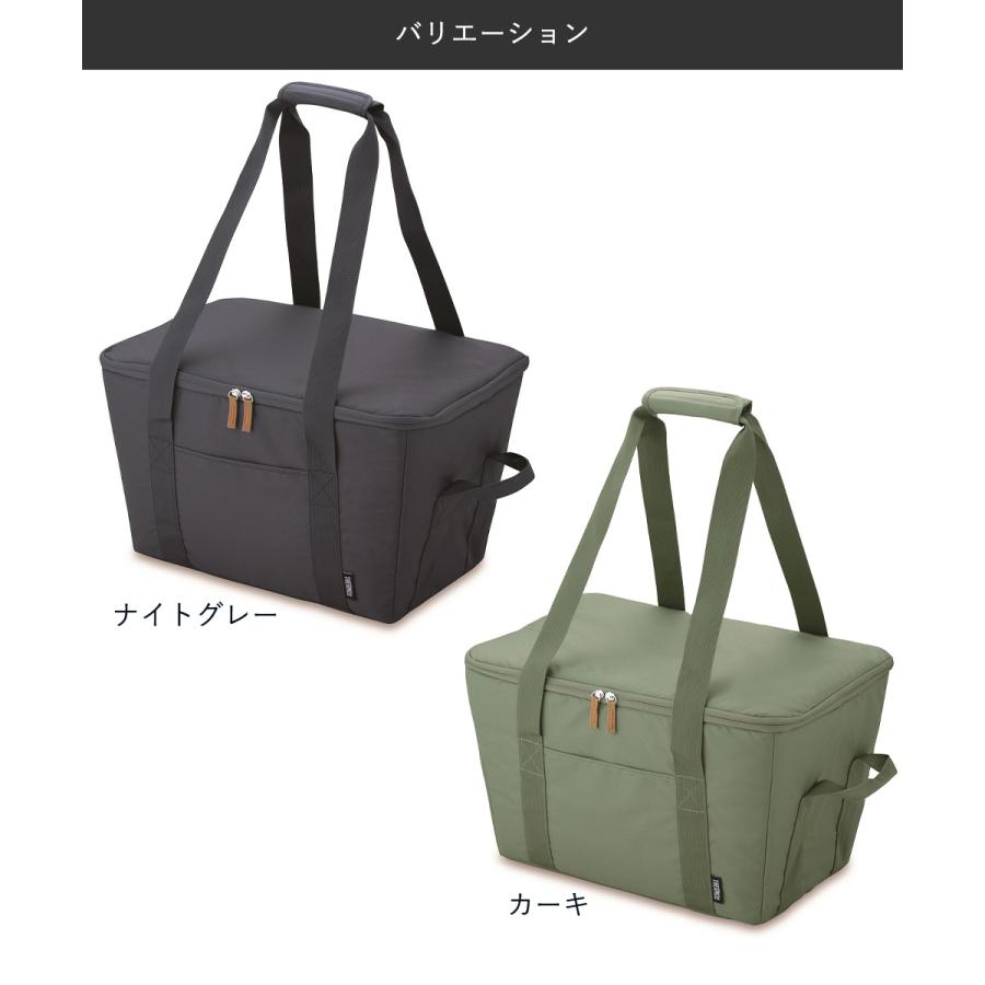 保冷 買い物カゴ用 バッグ RFG-025 25L 底板付き サーモス | THERMOS エコバッグ 保冷機能付き 買い物 レジかご スーパー 大容量 ペットボトル |  | 05