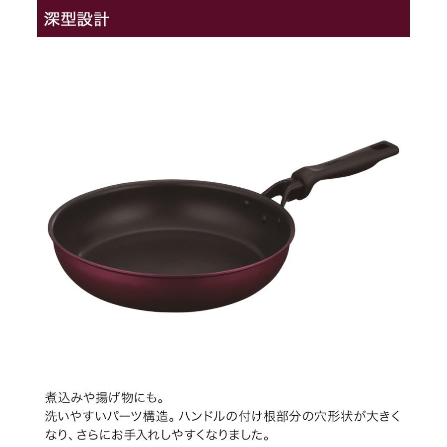 デュラブルシリーズフライパン 28cm レッド KFM-028 サーモス | 28