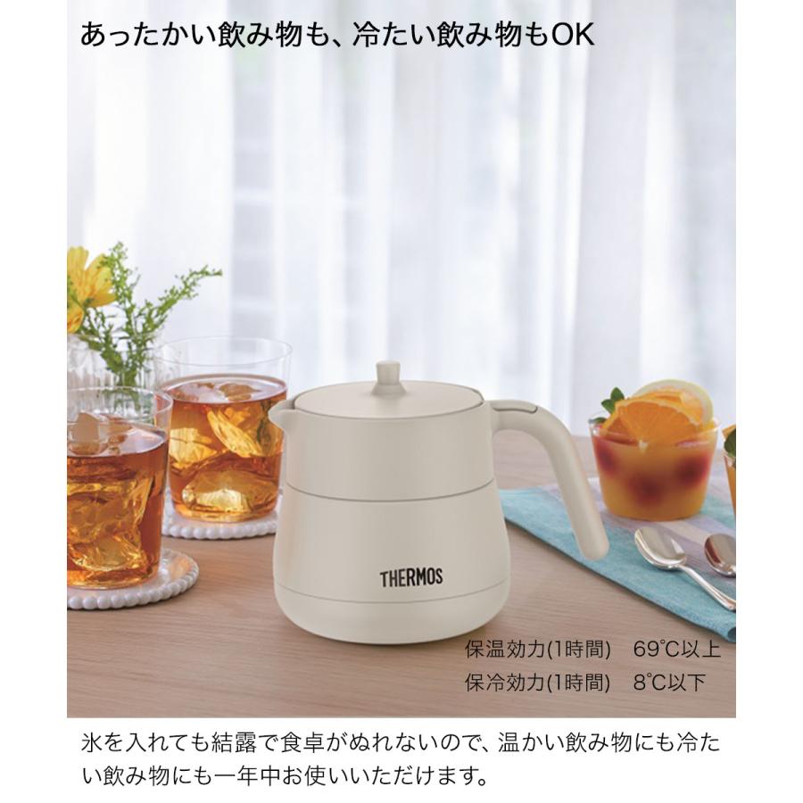 真空断熱ティーポット 450ml TTE-450 サーモス THERMOS | 卓上ポット 保温 ティーポット 保温ポット ステンレス 魔法瓶 魔法びん 卓上 ポット |  | 04