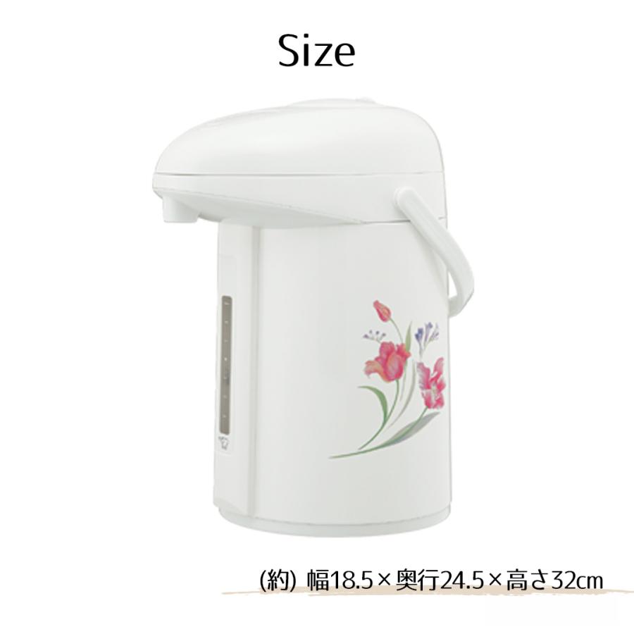 押すだけポット 象印 みエ〜る 2.2L AB-RY22 | ポット 保温 魔法瓶 保温ポット 保温保冷ポット zojirushi ガラス魔法瓶 真空断熱ポット 真空 |  | 07