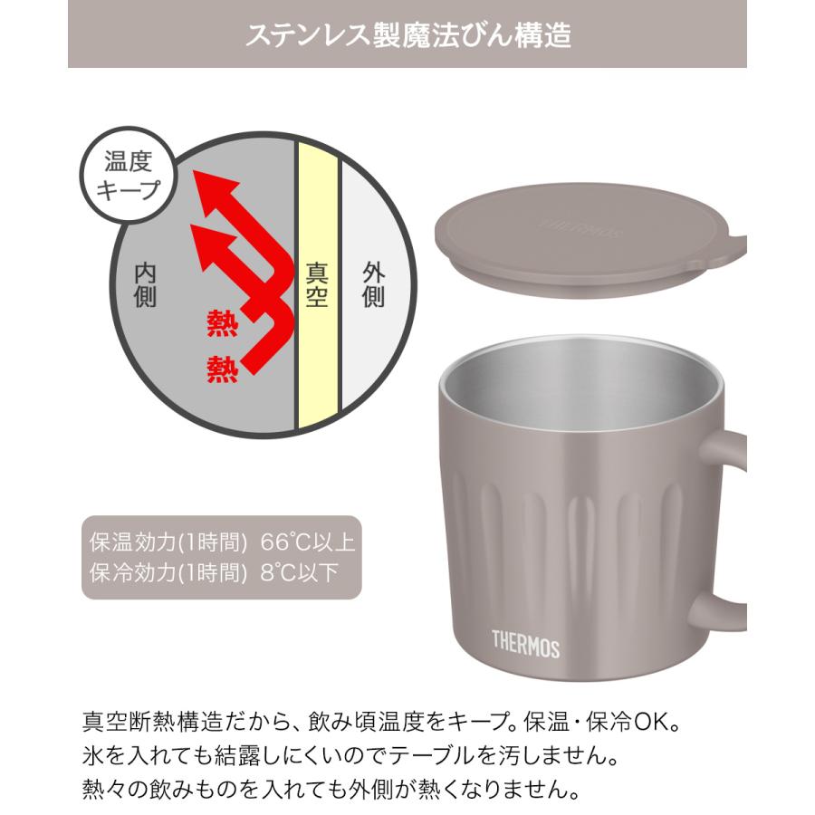 サーモス 真空断熱マグカップ 450ml JTA-450 | THERMOS 保温 保冷 ステンレス 魔法びん 構造 食洗機 対応 フタ付き 大容量 マグ カップ ふ |  | 02