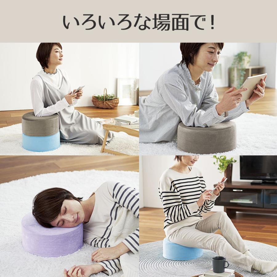 アグリ ラウンドクッション コジット | インテリア 馴染む 多目的クッション 正座 あぐら デスクワーク 作業時 ローテーブル テーブル ひじ置き 枕 丸型 多目的 |  | 03