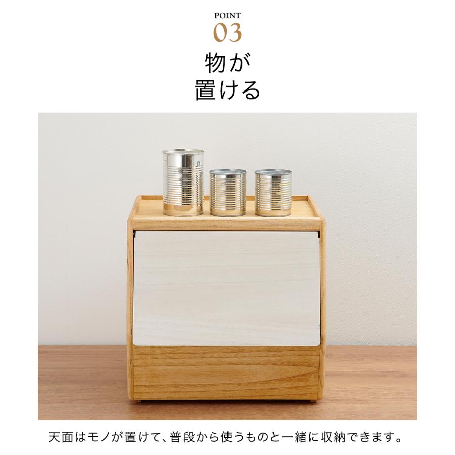 KIRISAI 桐のやさい櫃 OSPY-1 | OSMAC やさいストッカー くだもの 収納 保存 保管 2段 調湿 スタッキング 防腐 防虫 キリサイ 前開き 天然 |  | 04