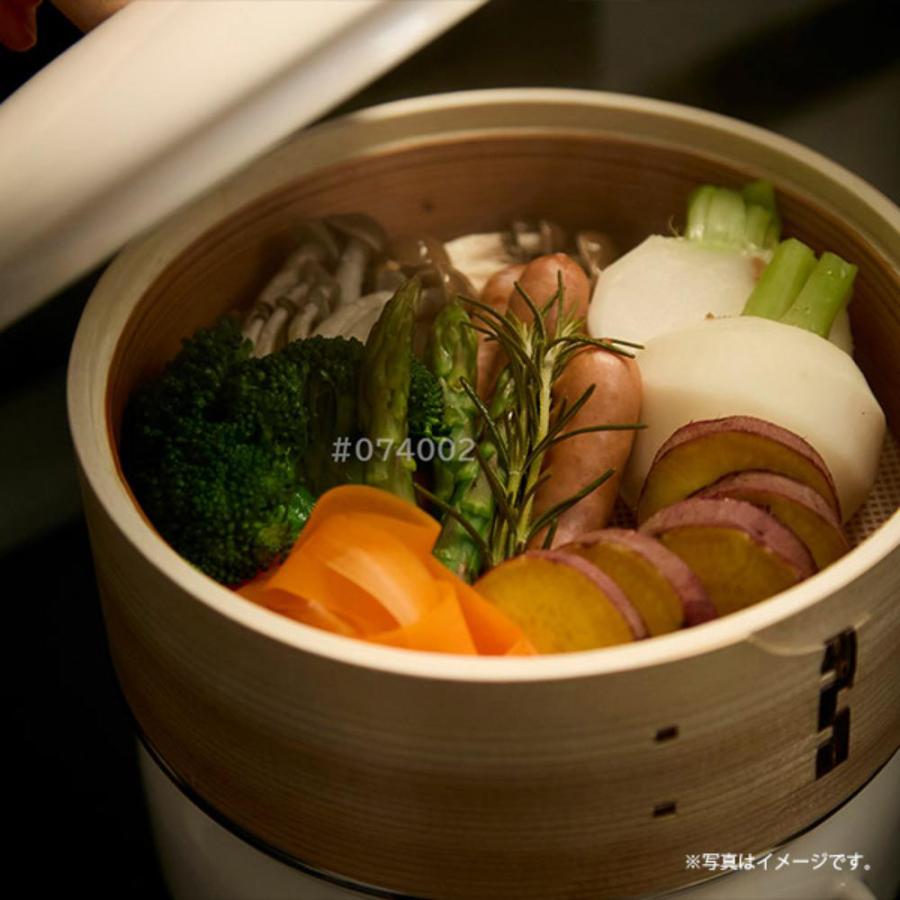 せいろ付きホーロー鍋 18cm SER-18W 富士ホーロー | せいろ ホーロー鍋 18 せいろ蒸し器 せいろ蒸し 天然木 IH対応 かわいい 琺瑯鍋 ほうろう |  | 04