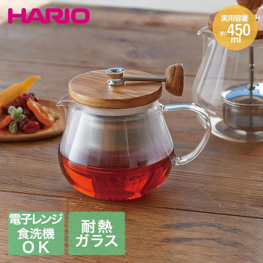 HARIO ティーポット ガラス 450ml 電子レンジ対応 食洗機対応 TEO-45