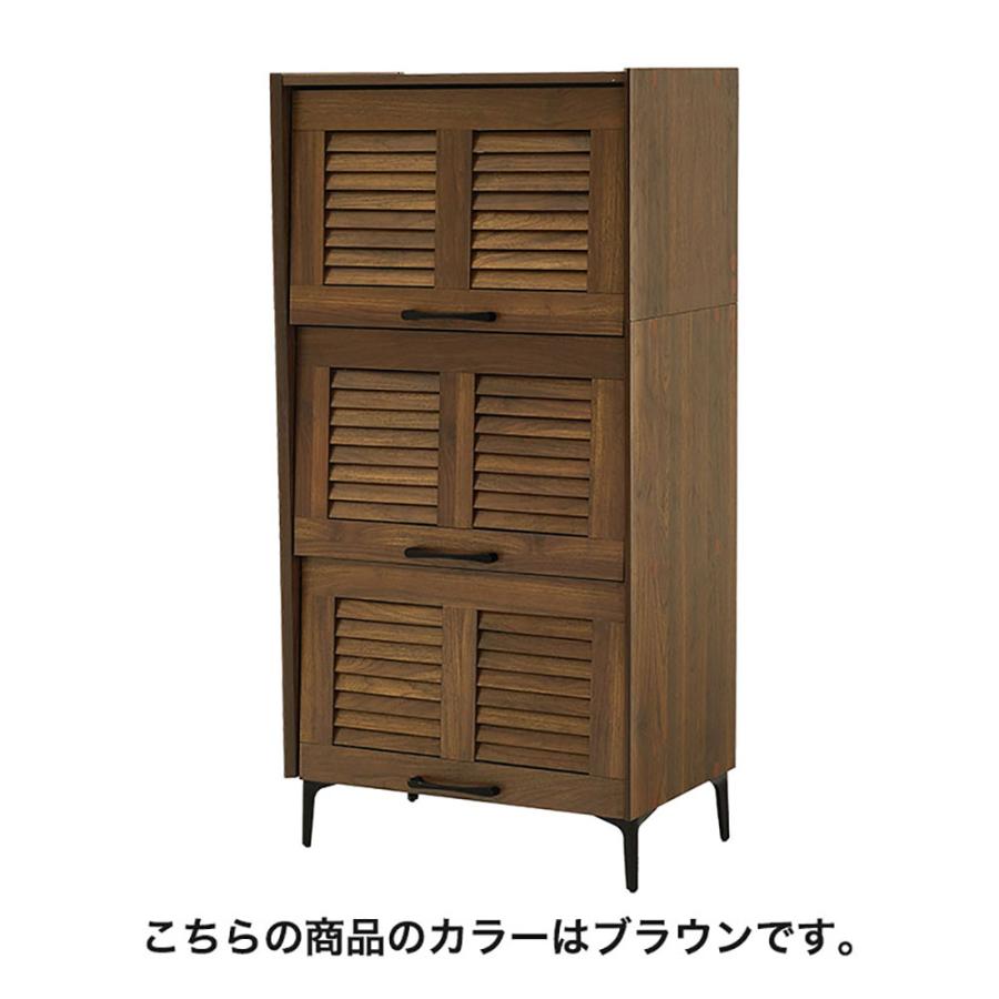 萩原家具 シューズラック 幅61cm 3扉タイプ 最大約18足 組み立て式 RSR