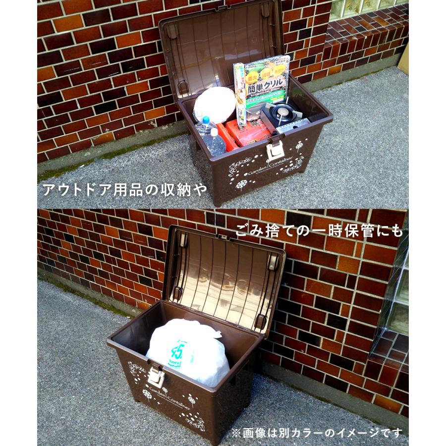 収納ボックス ガーデン コンテナ ベージュ 70L マルチボックス 日本製