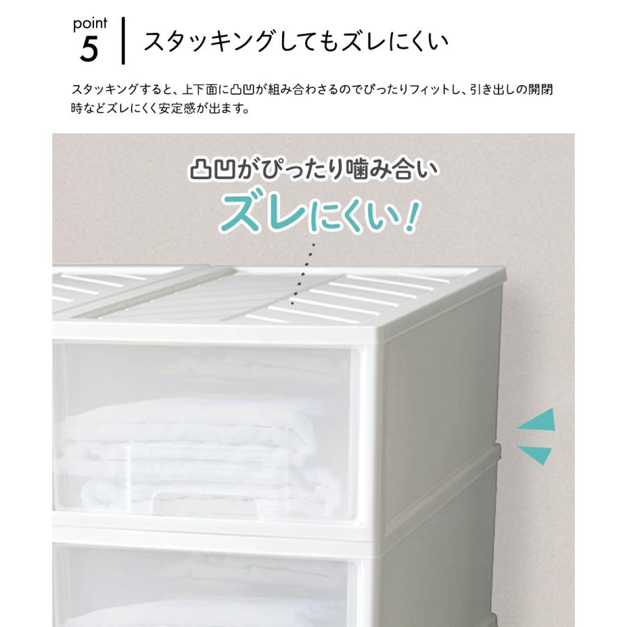 クローゼット 収納ケース 引き出し ファインコンテナ 浅型 6個セット