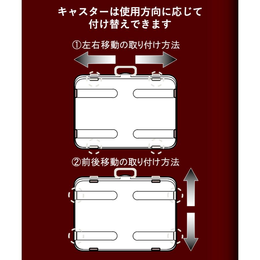 クローズケース ワイド 4P クリア 薄型収納ケース 取っ手付 平和工業