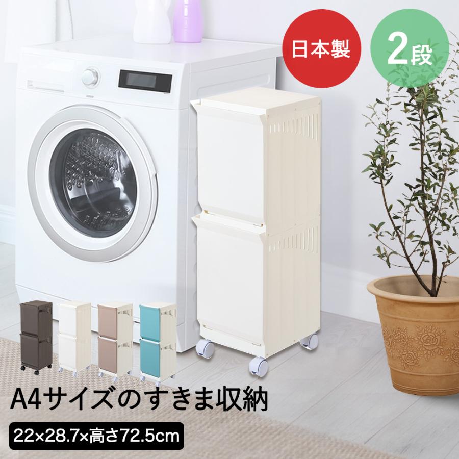 ランドリーボックス 2段 Clevan Half 日本製 平和工業 | ランドリー