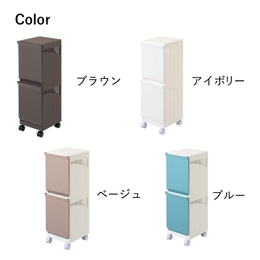 ランドリーボックス 2段 Clevan Half 日本製 平和工業 | ランドリー