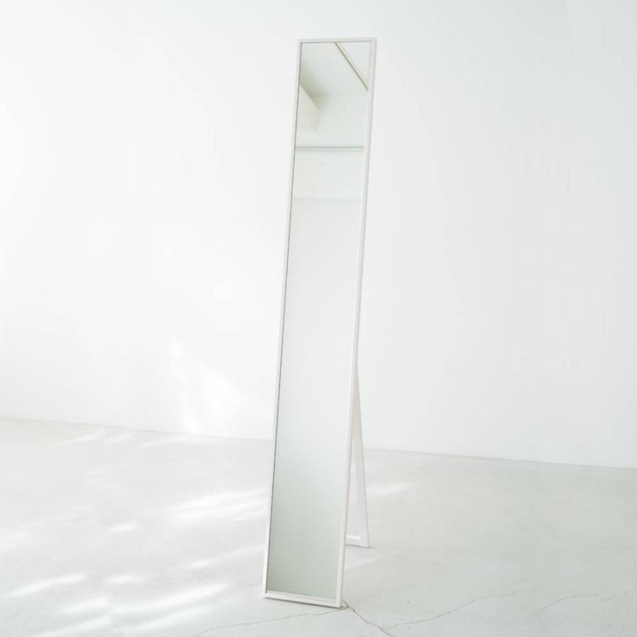 321　細枠スタンドミラー 幅22cm◇国産の木目が美しい全身鏡 細枠 スタンドミラー 幅22cm NK-1 天然木 鏡 姿見 全身鏡 組立不要