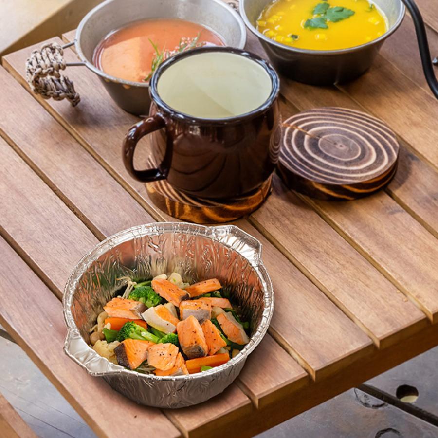 使い捨て 鍋 アルミ鍋 深型 20cm 3枚入 ガス火 オーブン LD-499