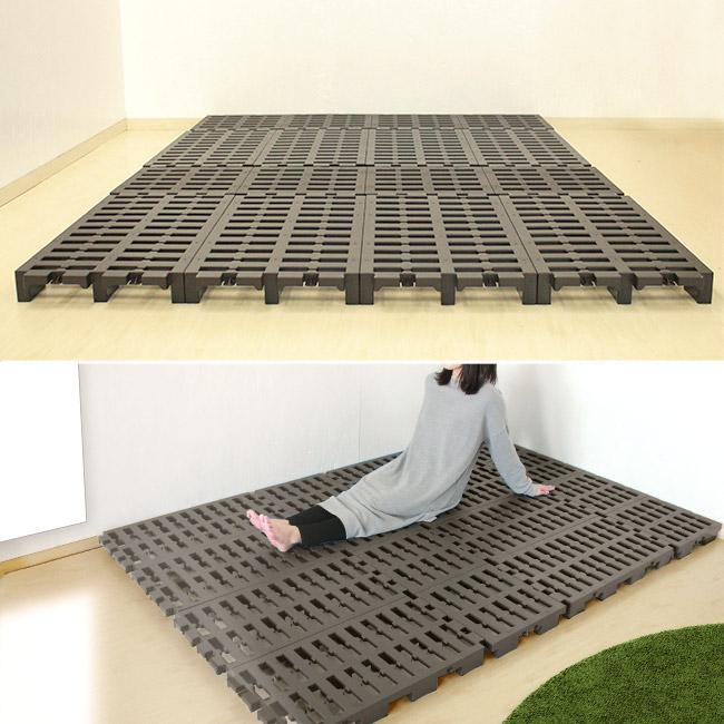 パレットベッド ジョイント式 ダブル ブラウン | すのこベッド